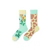 Calcetines de Moda Originales Asimétricos Estilo AB para Mujer Calcetines de Algodón de Verano Zhejiang Arte de Dibujos Animados Personalizado Calcetines de Algodón de Tubo Medio para Hombres y Mujeres