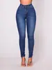 Tienda Transfronteriza Temutk Jeans Ajustados de Tela Elástica Populares para Mujer Pantalones Lápiz Algodón Trazable Talla Popular