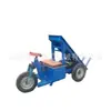 Carrinho de Tijolos Plataforma Móvel, Equipamento Elétrico de Transporte de Tijolos Autodescarregável com Manivela, Caminhão Basculante de Três Rodas para Tijolos de Forno