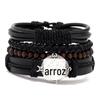 Europa e Estados Unidos cross-border joias simples senhoras mão tecida mão corda masculina pulseira de couro barato atacado pulseira pulseira