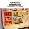 Escritorio de Computadora para Cama Artefacto de Dormitorio Mesa Pequeña de Hierro Forjado Escritorio para Estudiante Universitario Mesa para Litera Mesa con Estante de Almacenamiento Mesa