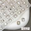 K9 Strass de Arte de Unha de Alta Qualidade Branco com Verso Pontiagudo Coração Oval Retangular Irregular Acessórios Decorações