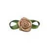 Rosa de 2 puntos con hoja curva, accesorios de adorno de capullo de rosa, accesorios para el cabello, accesorios para la ropa, adornos florales, mini rosa
