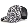 Gorra de Béisbol de Algodón con Estampado de Leopardo Grande, Estilo Coreano Nuevo, Primavera y Verano Transfronterizo, para Hombres y Mujeres, Sombrero de Sol de Algodón, Sombrero con Estampado de Leopardo
