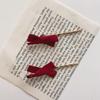 Pinza para el cabello de lazo rojo vino vintage elegante popular en internet dulce linda corazón de niña pinza para el cabello cuerda para el cabello cuerda para el cabello accesorios para el cabello
