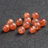 Sol Dourado Natural Contas Soltas Morango Dourado Contas Soltas de Cristal Pulseira DIY Laranja Laranja Pulseira Feminina Arusha