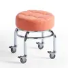Taburete pequeño con ruedas, taburete bajo, taburete de rodaje silencioso, taburete para caminar para niños, taburete de manicura, taburete de pedicura, taburete para cambiarse de zapatos, herramienta para el cuidado infantil