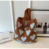 Bolsa Tote de Gran Capacidad Bolsa Tejida Bolso de Hombro Único de Verano Bolso Tejido Hecho a Mano para Mujer Nuevo Estilo Bolsa de Playa para Vacaciones