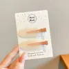Pin de Flequillo Lateral de Gama Alta Estilo Coreano con un Corazón Femenino, Pinza de Pato de Color Contrastante, Pasador Dopamina Lindo, Pinza para el Cabello Exquisita