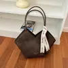 Bolsa de Axila Versátil Retrô Transfronteiriça Feminina Nova Moda Outono 2026 Casual Bolsa de Ombro Único Bloqueio de Cor Bolsa Tote para o Dia a Dia