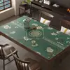 Nuevo Mantel de Imitación de Cuero de Silicona Estilo Chino, No Lavable, Impermeable, Resistente al Aceite, Resistente al Calor, Rectangular, para Uso Doméstico en Sala de Estar, Mesa de Comedor, Mantel para Mesa de Café