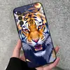 Funda para teléfono Samsung S25Ultra Cubierta protectora A57 S24 tigre de dibujos animados TPU suave S26PLUS tigre lindo