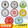 Reloj creativo silencioso de gran tamaño al por mayor personalizado de fábrica, reloj de pared simple, pared de sala de estar, reloj de pared sin perforaciones