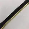 Ribete de Hilo Dorado y Plateado 12 mm para Sofás, Cortinas, Accesorios de Ropa y Textiles del Hogar