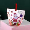 Caixa de Embalagem Criativa para Presente de Véspera de Natal Caixa de Presente para Biscoitos de Confeitaria Suprimentos Caixa de Doces de Natal Q557 Doce de Casamento