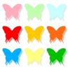 Una variedad de papel de color cortado a mano oficina profesores decoración de pared pintado a mano papel cortado a mano diseño decorativo Mariposa papel cortado