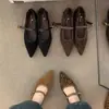 Zapatos de tacón alto de punta con estampado de leopardo para mujer, nuevo estilo 2026 con tacón de cuña para combinar con faldas, zapatos de noche, zapatos Mary Jane para el trabajo para mujer