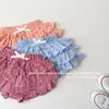 Nueva falda de volantes de verano para niñas, falda pastel TUTU de cuadros para bebé, falda mullida elegante disponible para venta al por mayor