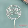 Te deseamos longevidad, salud y longevidad, Insignias de Acrílico Engrosado para Pasteles, Insignias para Postres de Repostería