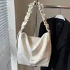 Bolsa Tote Pequena Fresca de Cores Dopamina Primavera e Verão Feminina Estudante Aula Comutador Grande Capacidade Ombro Transversal