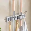 Colgador de Mopa para Inodoro Gancho Clip de Pared Marco Fijo para Escoba Estante Artefacto de Almacenamiento Clip de Mopa para Colgar en Pared