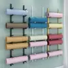 Rack de Armazenamento para Tapete de Yoga Acabamento Rack Doméstico Prateleira de Armazenamento Equipamento de Fitness Suspensão na Parede Chão Rack Multicamadas