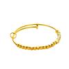 Vietnam oro azúcar cuadrado pequeño pulsera push-pull celebridad de internet cuentas láser bloque pequeño de oro pulsera de oro roto suministro para mujer mayoreo