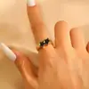 Anillo Personalizado de Estrella de Cinco Puntas con Goteo de Aceite de Colores para Mujer Moda Transfronteriza Diseño de Nicho Anillo Abierto de Estrella de Gama Alta