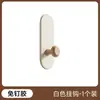 Nuevo Colgador de Ropa de Madera Maciza Nórdico Madera de Nogal Colgador Detrás de la Puerta Colgador de Ropa Sin Taladro Colgador de Ropa Montado en la Pared con Adhesivo Fuerte