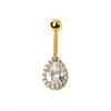 Novo estilo piercing de umbigo moda sexy prego de umbigo fivela de umbigo Cristal Diamante zircônia joia de body piercing feminino