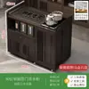 Mesa de té móvil, mesa de té pequeña, gabinete de té para el hogar con ruedas, carrito de té, mesa de té Kung Fu, tetera, juego de bandeja para juego de té integrado