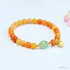 Pulsera de Jade Natural Guan Yu Pulsera de Jade Dorado de Seda de Colores Joyería de Tendencia Nacional Venta al por Mayor en Vivo Dropshipping S5011701