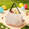 Bolsa Acordeão Bolsa de Compras de Supermercado Bolsa Tote Portátil Enrolável Bolsa Nuvem Bolsa de Armazenamento de Grande Capacidade Bolsa de Compras Dobrável