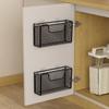 Caja de Almacenamiento para Puerta de Gabinete de Cocina Colgante de Pared Estante para Colgar Película de Gabinete sin Perforaciones Estante para Colgar en Refrigerador de Baño