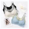 286 letras ropa interior sin costuras para mujer estilo deportivo delgado pull-up push-up anti-fijo caída de pecho ajuste sujetador