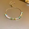 Pulseira de Cristal Roxo Claro Sonho com Contas de Zircônia em Formato de Coração Estilo Jovem Fresco Joia Feminina de Luxo Leve de Alta Qualidade