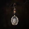 Llavero de coche de la marca Buda de plata pura 999, colgante de plata esterlina, joyería colgante de ocho dioses guardianes