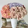 7 Rosas de Lana Estilo Europeo Auditorio de Bodas Hogar Decoración Conjunto Pequeños Manojos de Rosa Decoración Fotográfica Flores Hechas a Mano