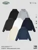 Sudadera con capucha Ckx para hombre, 360G, felpa pesada, corte boxy holgado, sudadera casual versátil, estilo callejero retro para hombre