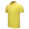 Camisa polo de manga corta con solapa de color seda de 220g primavera y verano disponible casual de algodón verano abertura holgada