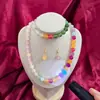 Colar que Muda de Cor, Resina Anti-Olho de Gato, Conjunto de Três Peças com Mudança de Cor UV, Presente de Dia das Mães para a Mãe, Item Popular para Transmissão ao Vivo