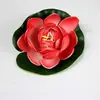 Flores de lótus artificiais, folhas de lótus e decorações falsas para lago, incluindo nenúfares de plástico e lagos de peixes, para oferendas budistas, com frete grátis