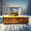 Cepillo Rodillo Quitanieve Montado en Vehículo, Equipo Grande de Limpieza de Carreteras para Quitar Nieve, Barredora de Nieve para Carreteras Ride-On