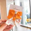 Pinza para la boca con relieve floral estilo coreano, lazo fresco, 2 piezas, pinza lateral para niña, pasador simple para padres e hijos