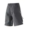 Shorts de Trabalho Masculino Novo Estilo Verão Outdoor, Secagem Rápida, Calça de Cinco Pontos Solta, Esportivo Casual, Seda Gelada Respirável, Marca Tendência, Shorts Masculino