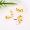 Retenção de Cor Elevada Ouro 18K Zircônia Micro-Pavimentada Fivela de Gancho Acabamento Fivela de Pulseira Fivela de Lado Único Pulseira DIY Colar Fivela Universal
