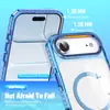 Funda Protectora Anti-Caídas Airbag para iPhone 17 16 Anti-Amarilleo Transparente 15Pro 14 Funda Magnética para Teléfono