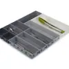 Organizador separador de cuchillos de cocina, cucharas y tenedores, plástico, se puede combinar libremente, mesa para artículos pequeños, cajón de almacenamiento combinable, caja de almacenamiento