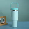 Copo Térmico Transfronteiriço Novo de Aço Inoxidável 304 Portátil Bolsa Palha Copo de Carro Grande Capacidade Copo de Água Esportivo