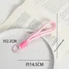 Llavero Colgante de Cuerda Tejida a Mano Dopamina Colores Variados Encanto Corto para Bolso de Teléfono Estilo Ins Accesorios Decorativos